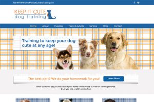 keep it cute dog training website