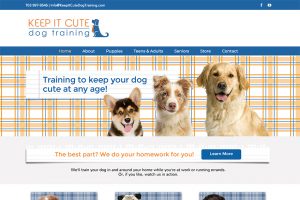 keep it cute dog training website