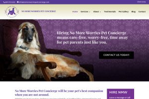 No More Worries Pet Concierge website